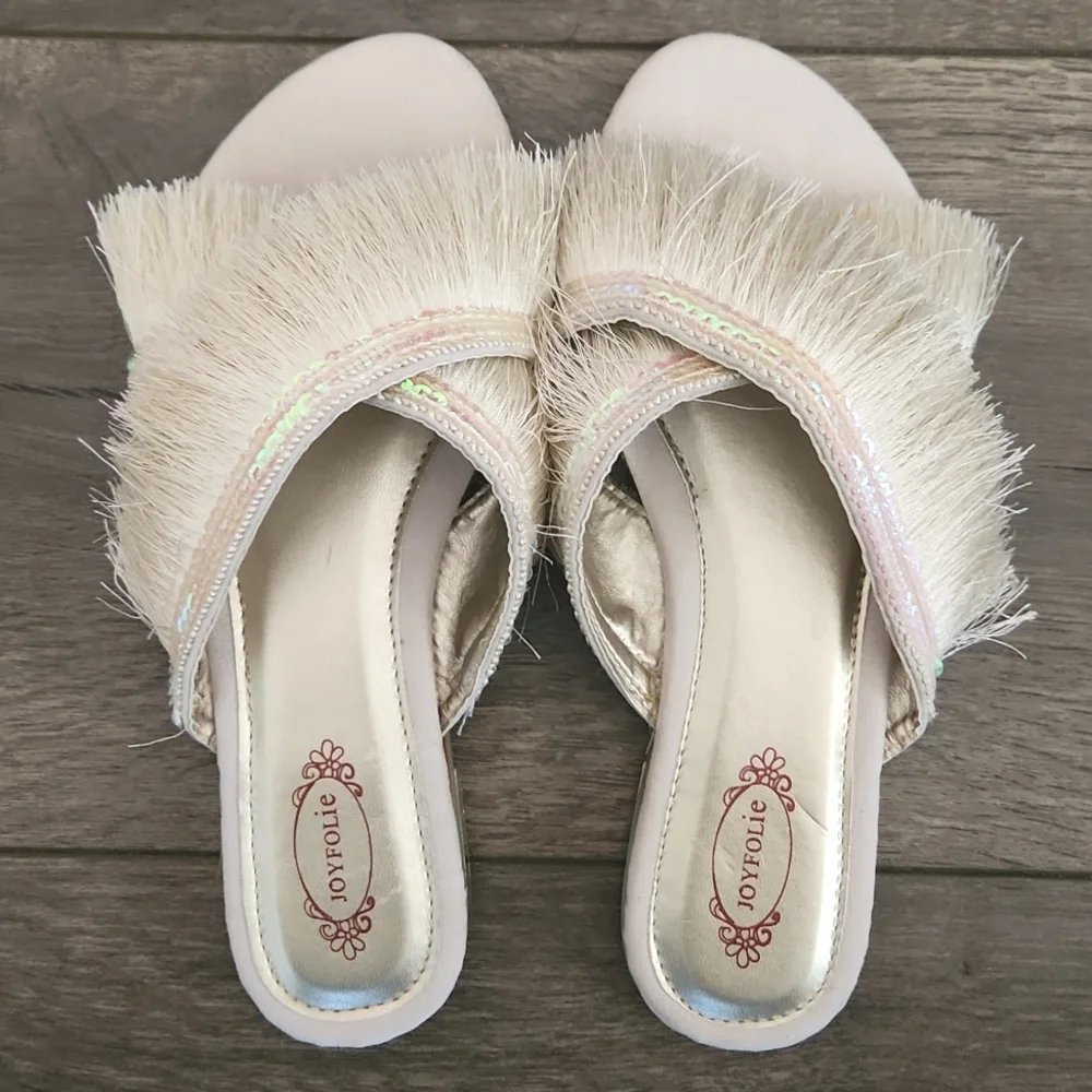 NEW JOYFOLIE | $60 Deandra Fringed & Sequined Sandal - Picture 3 of 6